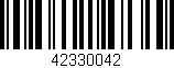 Código de barras (EAN, GTIN, SKU, ISBN): '42330042'