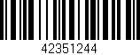 Código de barras (EAN, GTIN, SKU, ISBN): '42351244'