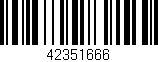 Código de barras (EAN, GTIN, SKU, ISBN): '42351666'