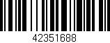 Código de barras (EAN, GTIN, SKU, ISBN): '42351688'