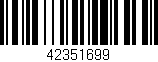 Código de barras (EAN, GTIN, SKU, ISBN): '42351699'