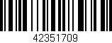 Código de barras (EAN, GTIN, SKU, ISBN): '42351709'