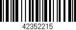 Código de barras (EAN, GTIN, SKU, ISBN): '42352215'