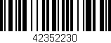 Código de barras (EAN, GTIN, SKU, ISBN): '42352230'