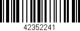 Código de barras (EAN, GTIN, SKU, ISBN): '42352241'