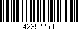 Código de barras (EAN, GTIN, SKU, ISBN): '42352250'