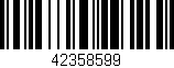 Código de barras (EAN, GTIN, SKU, ISBN): '42358599'