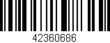Código de barras (EAN, GTIN, SKU, ISBN): '42360686'