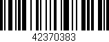 Código de barras (EAN, GTIN, SKU, ISBN): '42370383'