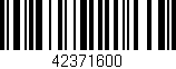 Código de barras (EAN, GTIN, SKU, ISBN): '42371600'