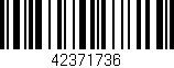 Código de barras (EAN, GTIN, SKU, ISBN): '42371736'