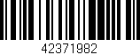 Código de barras (EAN, GTIN, SKU, ISBN): '42371982'