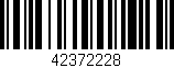 Código de barras (EAN, GTIN, SKU, ISBN): '42372228'