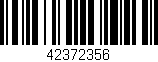 Código de barras (EAN, GTIN, SKU, ISBN): '42372356'