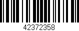 Código de barras (EAN, GTIN, SKU, ISBN): '42372358'