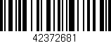 Código de barras (EAN, GTIN, SKU, ISBN): '42372681'