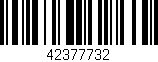 Código de barras (EAN, GTIN, SKU, ISBN): '42377732'