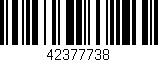Código de barras (EAN, GTIN, SKU, ISBN): '42377738'