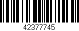 Código de barras (EAN, GTIN, SKU, ISBN): '42377745'