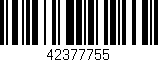 Código de barras (EAN, GTIN, SKU, ISBN): '42377755'