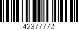Código de barras (EAN, GTIN, SKU, ISBN): '42377772'