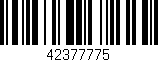 Código de barras (EAN, GTIN, SKU, ISBN): '42377775'