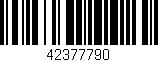 Código de barras (EAN, GTIN, SKU, ISBN): '42377790'