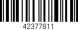 Código de barras (EAN, GTIN, SKU, ISBN): '42377811'