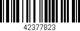 Código de barras (EAN, GTIN, SKU, ISBN): '42377823'