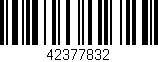 Código de barras (EAN, GTIN, SKU, ISBN): '42377832'