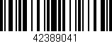 Código de barras (EAN, GTIN, SKU, ISBN): '42389041'