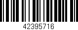Código de barras (EAN, GTIN, SKU, ISBN): '42395716'
