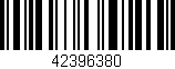 Código de barras (EAN, GTIN, SKU, ISBN): '42396380'