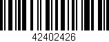Código de barras (EAN, GTIN, SKU, ISBN): '42402426'