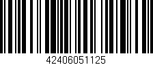 Código de barras (EAN, GTIN, SKU, ISBN): '42406051125'
