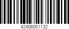 Código de barras (EAN, GTIN, SKU, ISBN): '42406051132'
