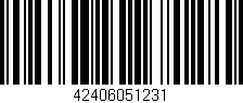 Código de barras (EAN, GTIN, SKU, ISBN): '42406051231'
