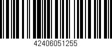 Código de barras (EAN, GTIN, SKU, ISBN): '42406051255'