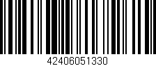 Código de barras (EAN, GTIN, SKU, ISBN): '42406051330'