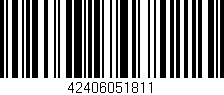 Código de barras (EAN, GTIN, SKU, ISBN): '42406051811'