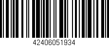 Código de barras (EAN, GTIN, SKU, ISBN): '42406051934'