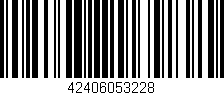 Código de barras (EAN, GTIN, SKU, ISBN): '42406053228'