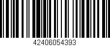 Código de barras (EAN, GTIN, SKU, ISBN): '42406054393'