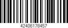 Código de barras (EAN, GTIN, SKU, ISBN): '42406178457'