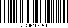 Código de barras (EAN, GTIN, SKU, ISBN): '42406186858'