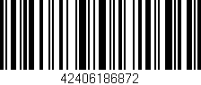Código de barras (EAN, GTIN, SKU, ISBN): '42406186872'