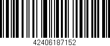 Código de barras (EAN, GTIN, SKU, ISBN): '42406187152'