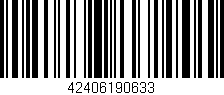 Código de barras (EAN, GTIN, SKU, ISBN): '42406190633'