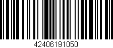Código de barras (EAN, GTIN, SKU, ISBN): '42406191050'