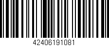 Código de barras (EAN, GTIN, SKU, ISBN): '42406191081'